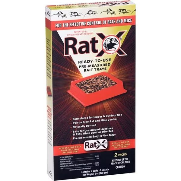 Ratx 021070 Ready To Use Use Pre-Measured Bait Trays; Pack of 2, Ratx, Mfr#: 21070